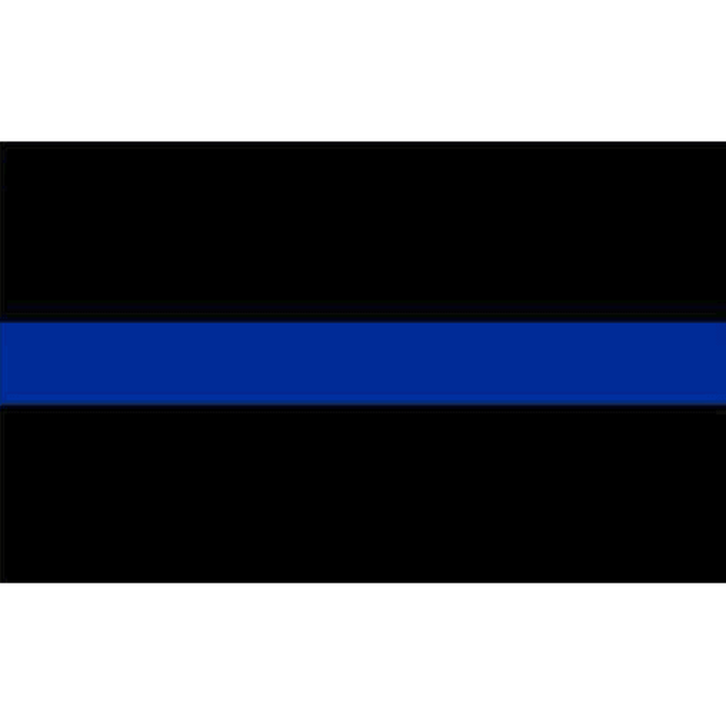 Solid Black Thin Blue Line Flag Confederate Flag