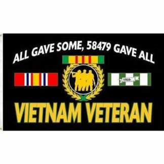Vietnam Veteran, "All Gave Some, 58479 Gave All" Flag
