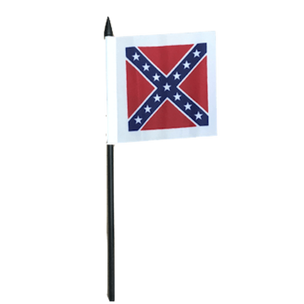 4″x4″ Confederate Battle Flag Stick Confederate Flag