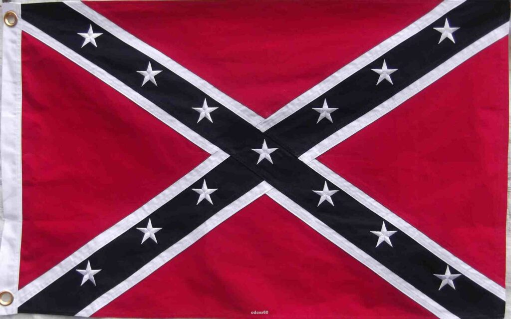 Confederate Embroidered cotton Flag – Confederate Flag
